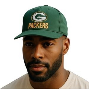 Green Bay Packers Green Cap, officially licensed NFL, Vintage 1990s